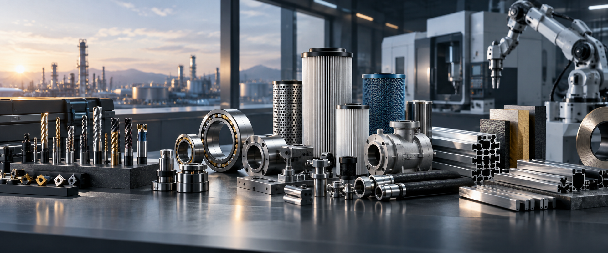 Industrial products, materials and production-equipment visual